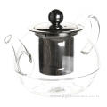 600ml Handmade Glass Teapot With Stainless Steel Infuser